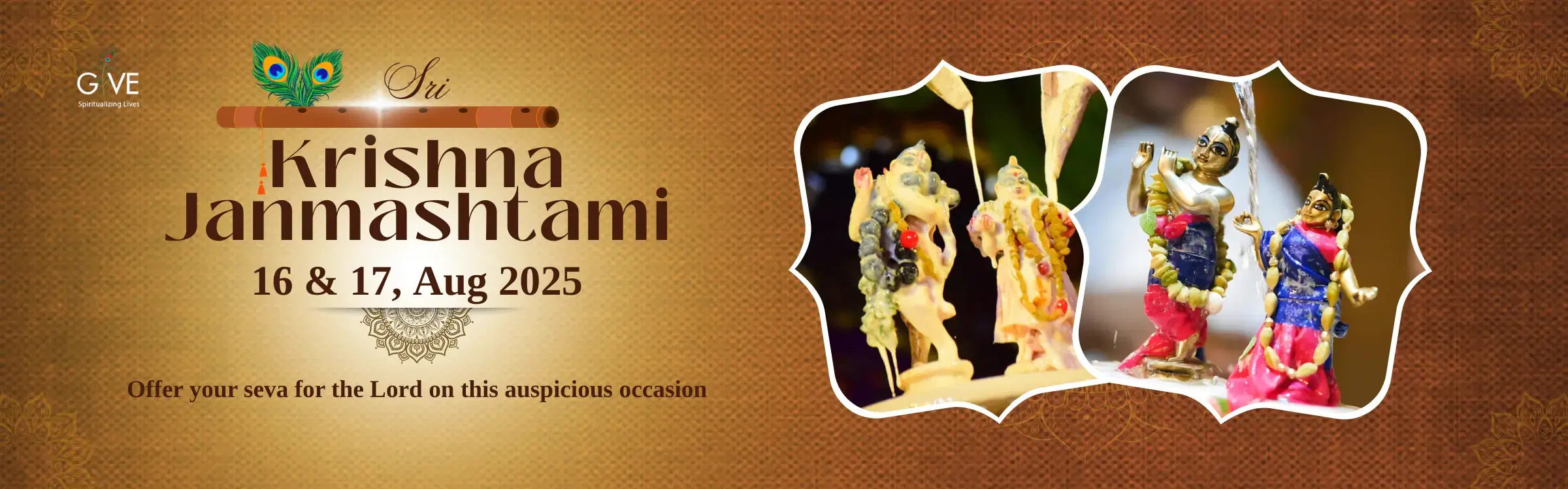 Donate for Krishna Banner